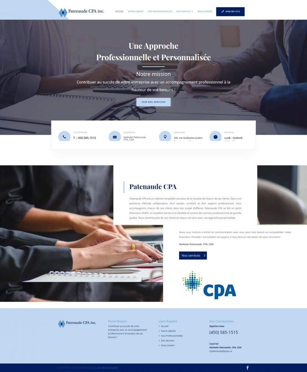 accounting website desgin in montreal