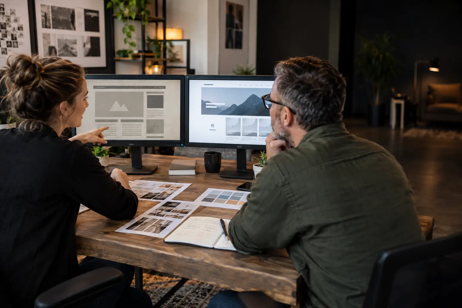 Website redesign services planning session with a Canadian business owner