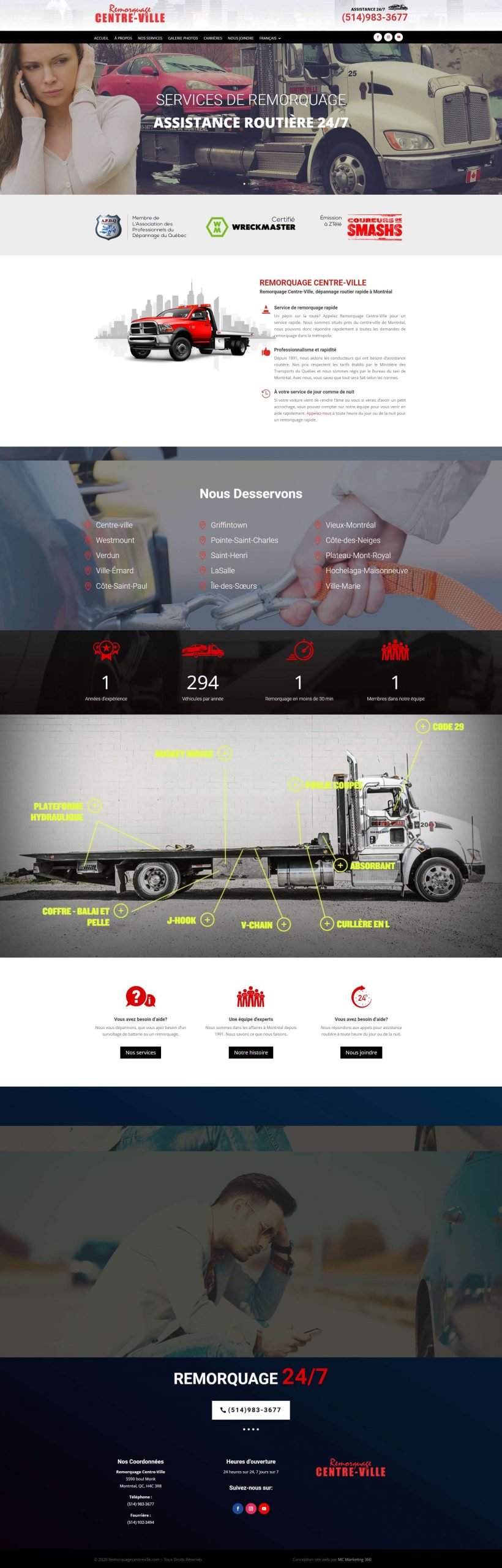 towing company website design scaled