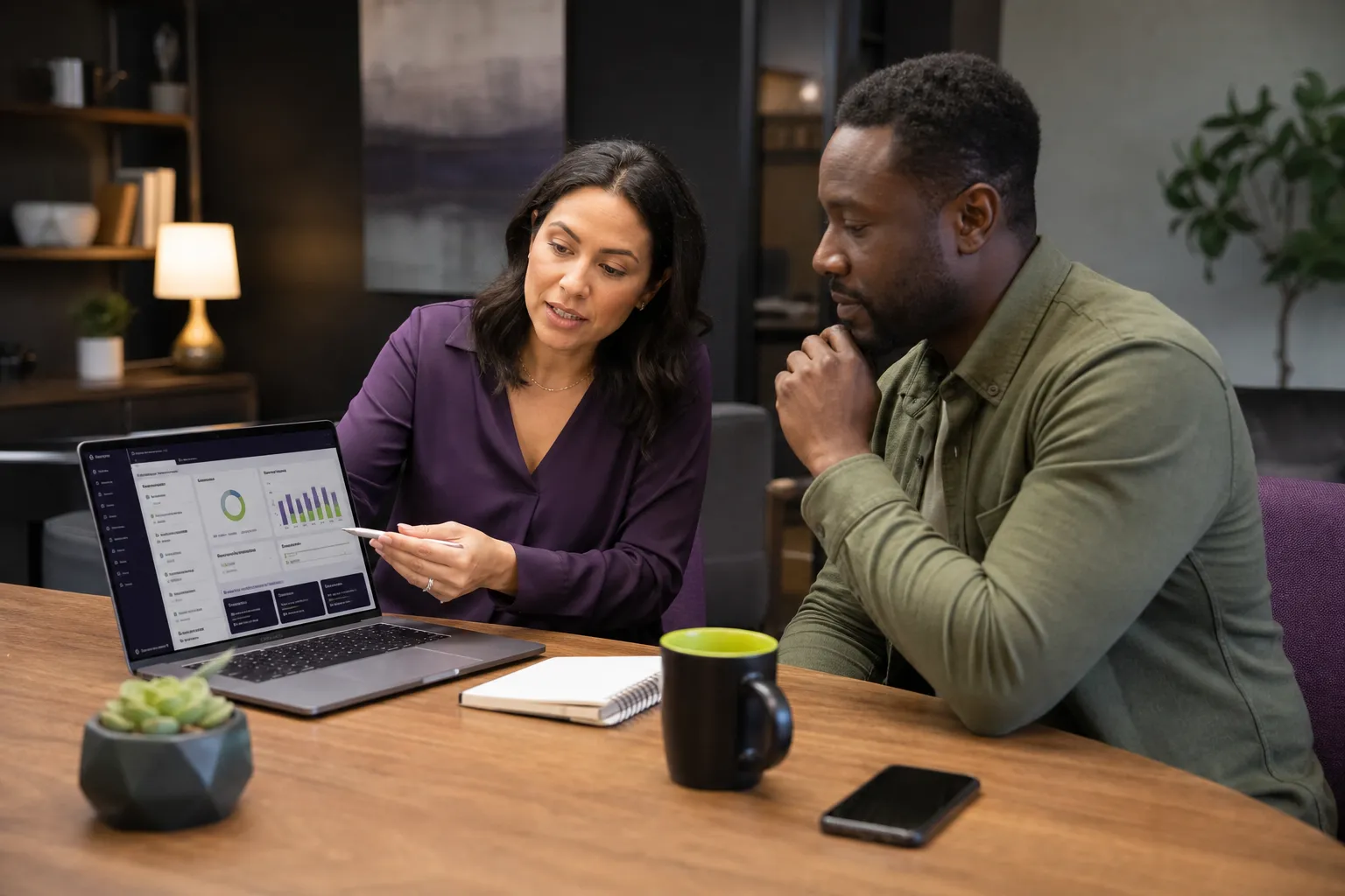 Business owner reviewing reminders, confirmations, and missed appointments
