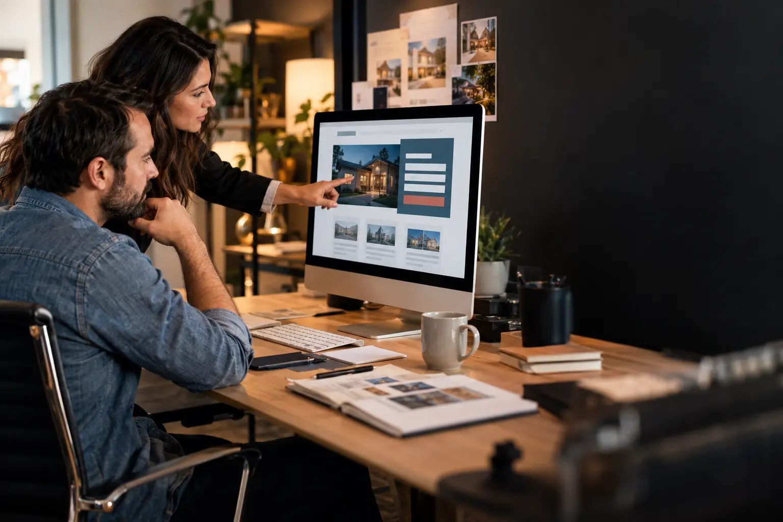 Landing page design services planning session with a U.S. business owner