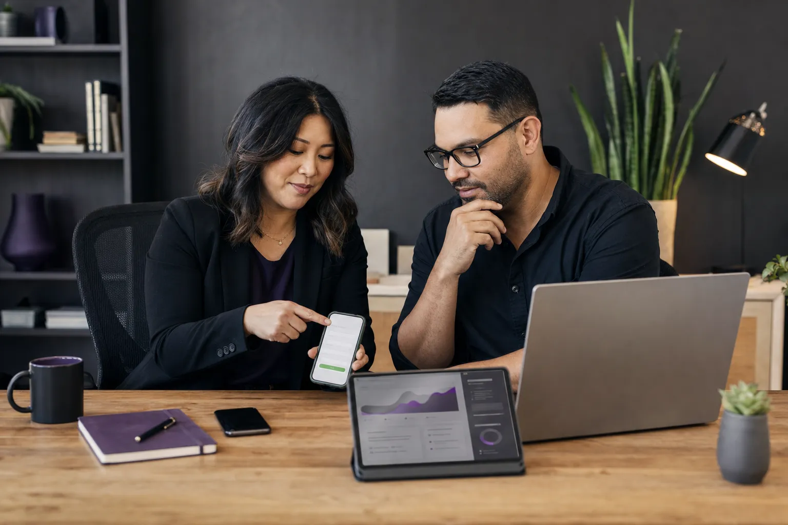 Business owner testing website lead forms and booking paths