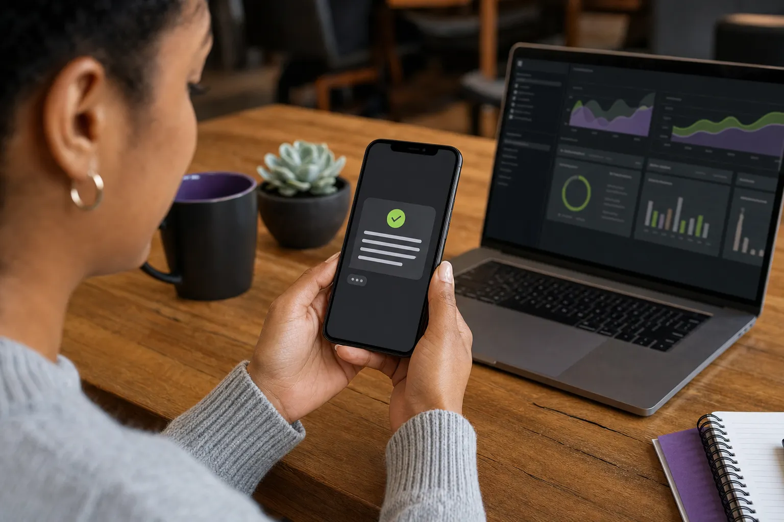 New lead receiving an immediate automated text and email response