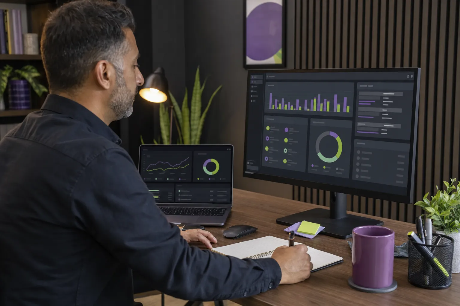 Business team monitoring customer reviews and recurring feedback themes