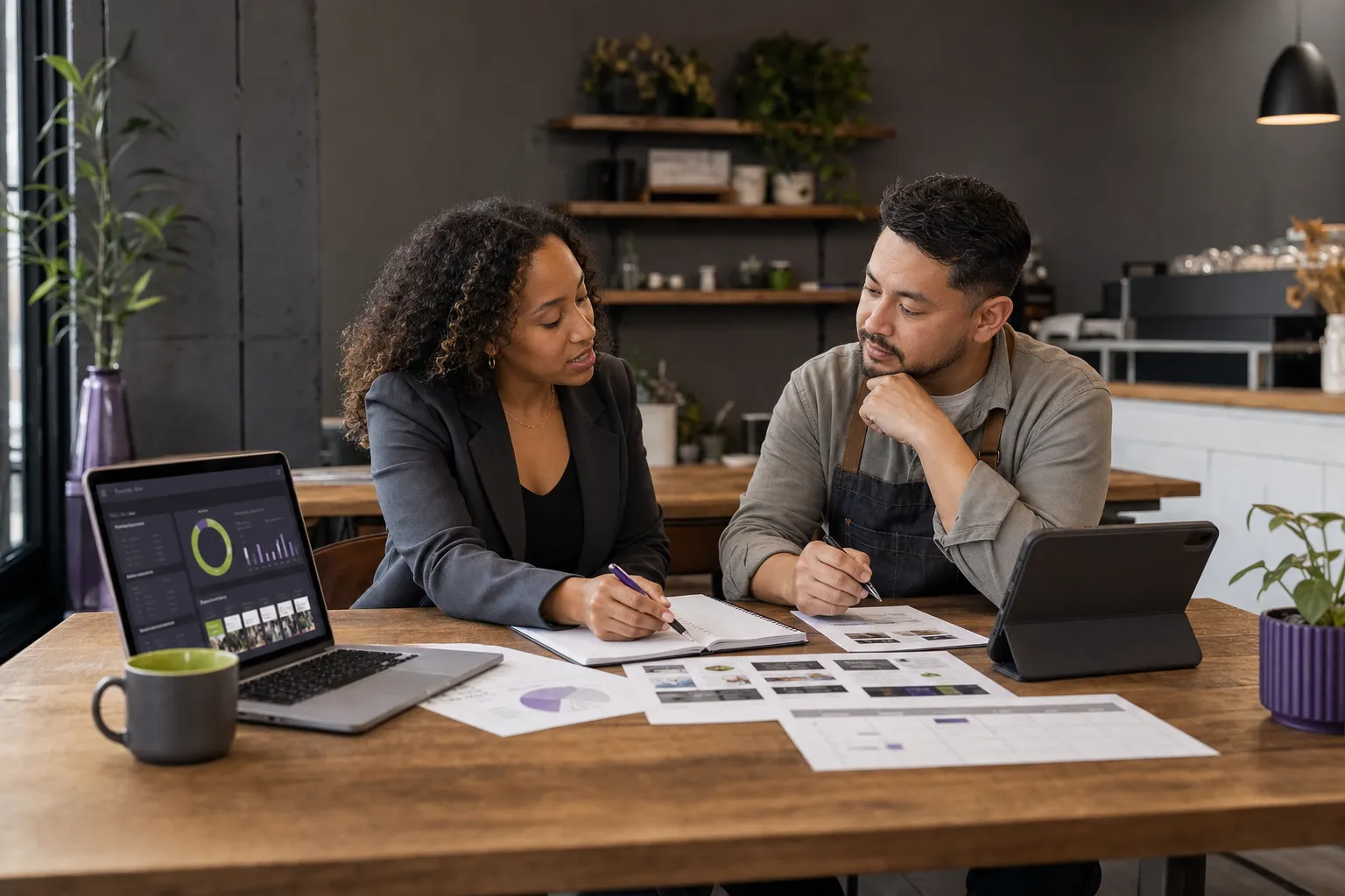 Social media marketing services planning for a U.S. local business
